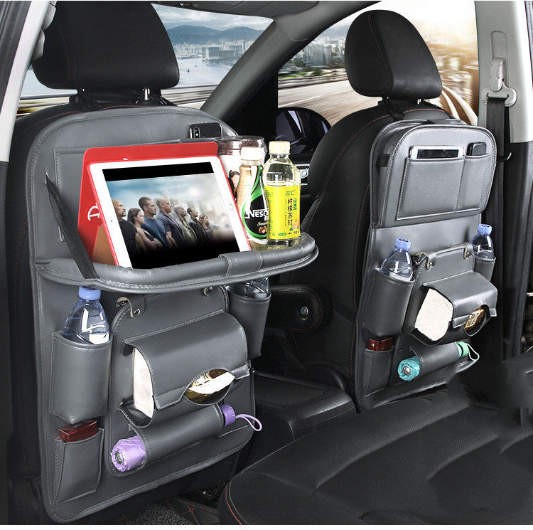 Leather Car Storage Bag Multifunction Seat