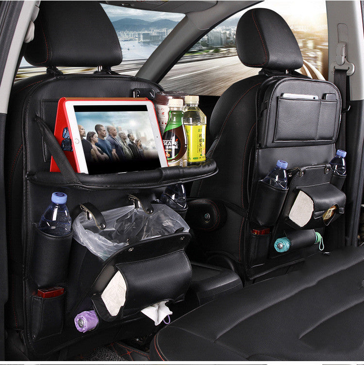 Leather Car Storage Bag Multifunction Seat